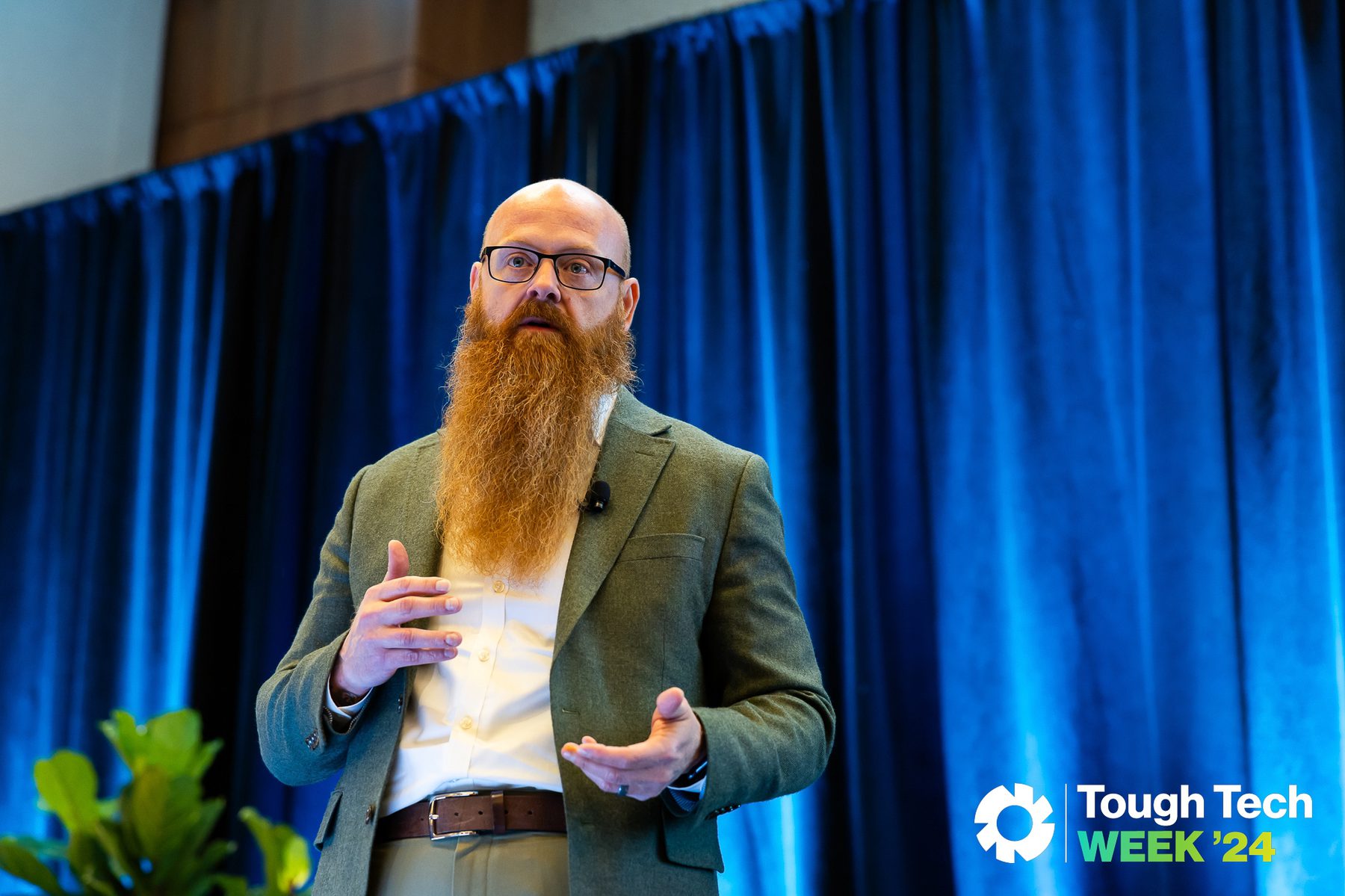 Ian Watson Deputy Assistant Secretary of Defense for Chemical and Biological Defense speaking about biosurveillance the 2024 Tough Tech Summit.